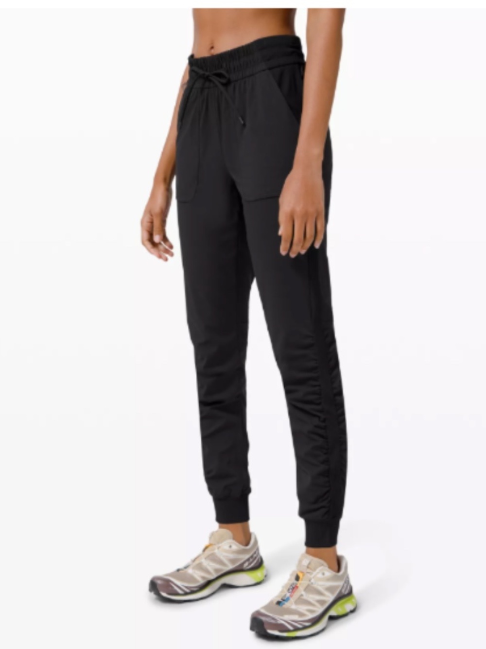 LULULEMON Beyond the Studio Jogger size 4 Black Stripe